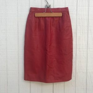 Vintage leather skirt